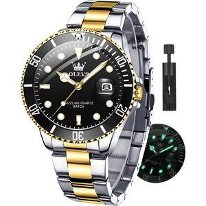 OLEVS Watches for Men with Date Luxury Luminous Waterproof Wristwatch
